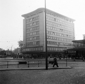 Schloßstraße Ecke Friedrich-Ebertstraße in den 1960er Jahren